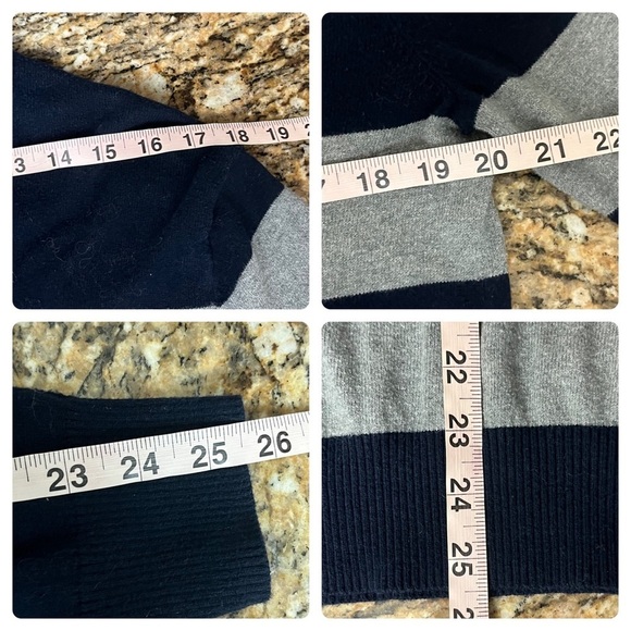 Express Mens Sweater Size M VTG Y2K V-Neck Rugby Embroidered Knit Pull Over - Picture 5 of 10